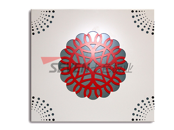 Engraved aluminum veneer