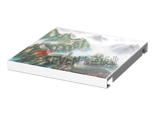 Printed aluminum veneer